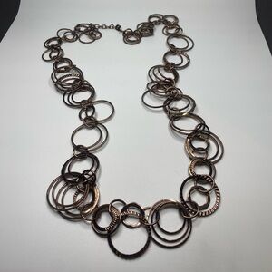 Bronze circles necklace. Love this one.